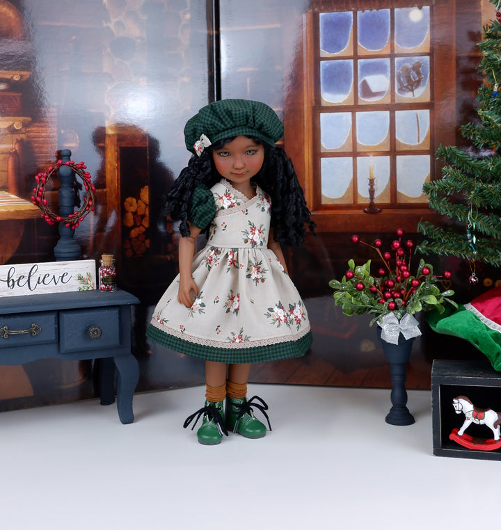Evergreen Bouquet - dress with boots for Ruby Red Fashion Friends doll
