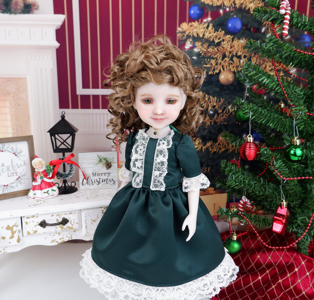 Exquisite Holiday - dress ensemble with shoes for Ruby Red Fashion Friends doll
