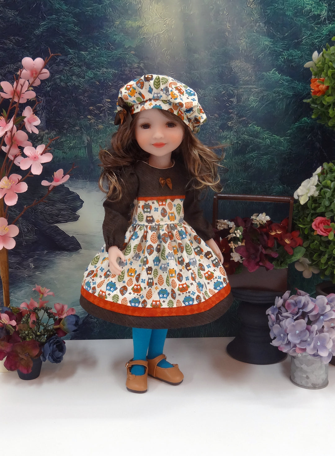 Fall Forest Owl - dress for Ruby Red Fashion Friends doll
