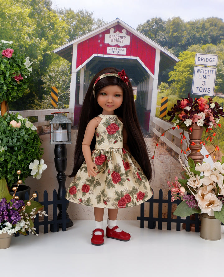 Fall Rose - dress with shoes for Ruby Red Fashion Friends doll