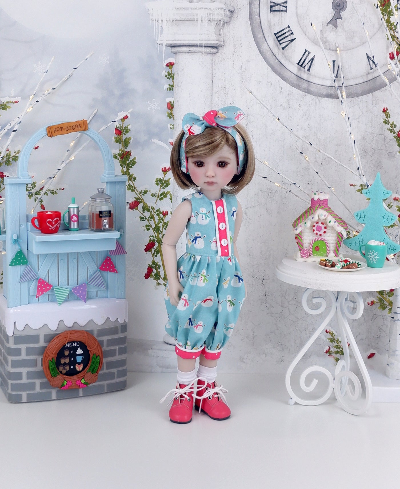 Family of Snowmen - romper with boots for Ruby Red Fashion Friends doll