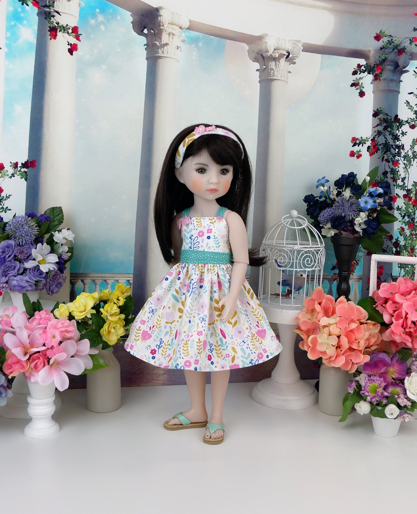 Fern Meadow - dress with shoes for Ruby Red Fashion Friends doll