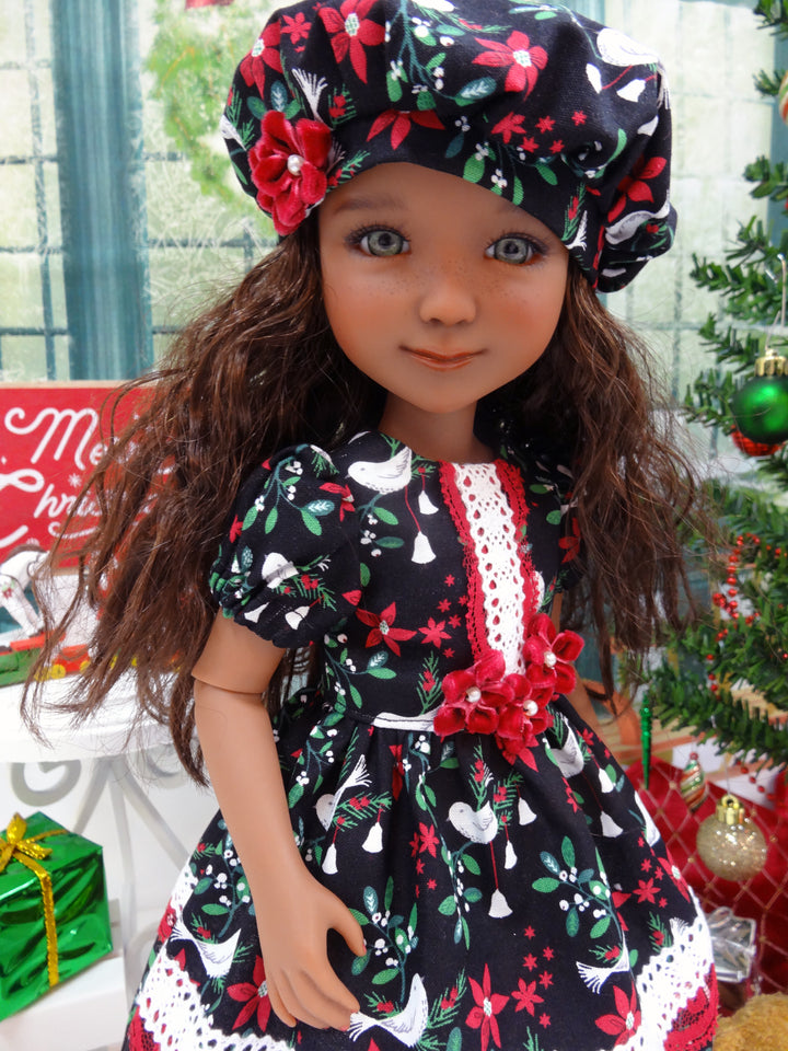 Festive Dove - dress ensemble for Ruby Red Fashion Friends doll