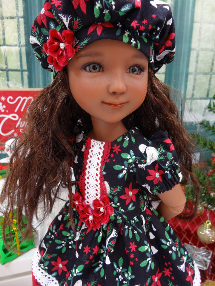 Festive Dove - dress ensemble for Ruby Red Fashion Friends doll