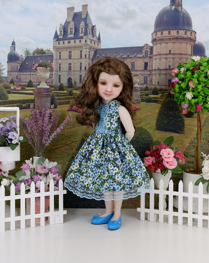 Field of Blue - dress with shoes for Ruby Red Fashion Friends doll