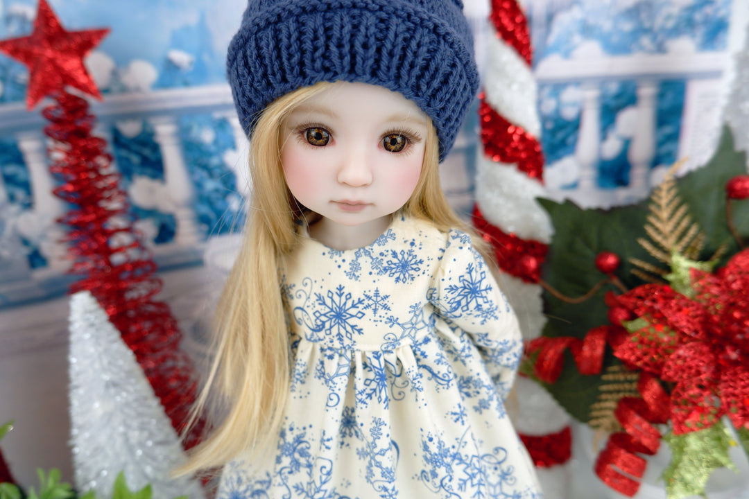 First Snow - dress ensemble with boots for Ruby Red Fashion Friends doll