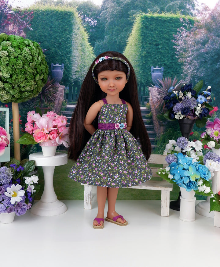 Flowers at Twilight - dress with shoes for Ruby Red Fashion Friends doll