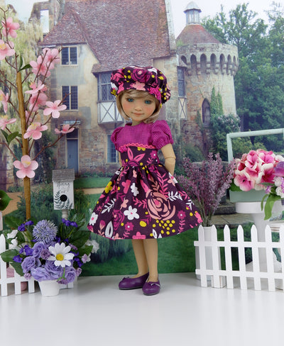 Folk Flowers - dress with shoes for Ruby Red Fashion Friends doll