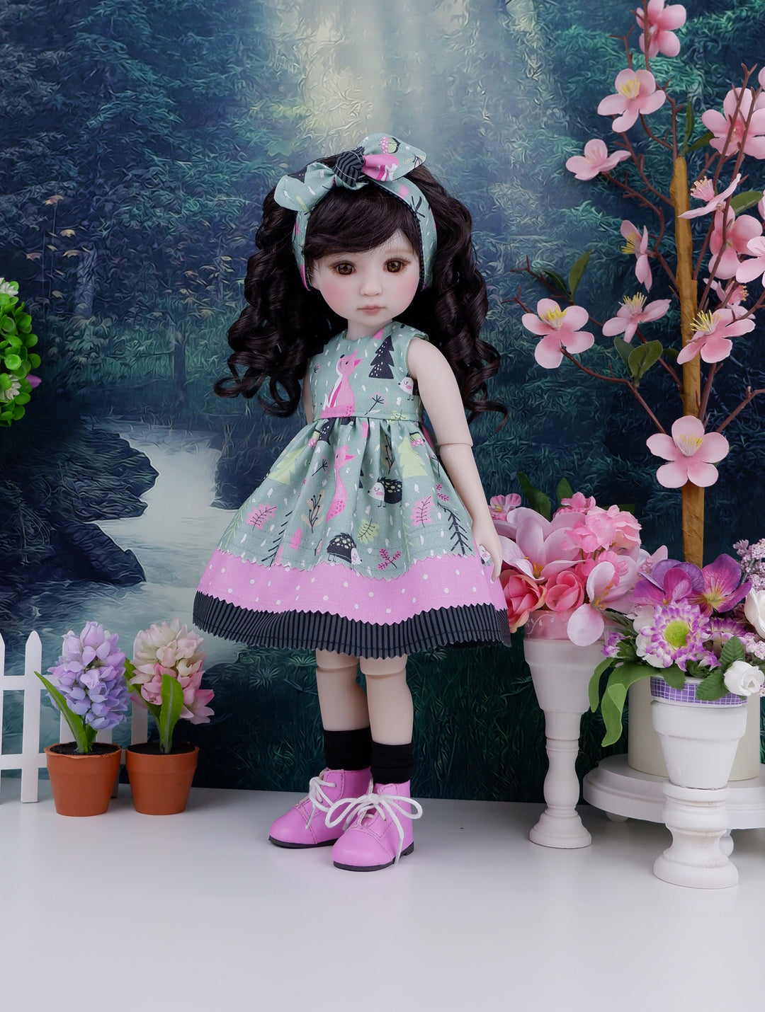 Forest Fox - dress with boots for Ruby Red Fashion Friends doll