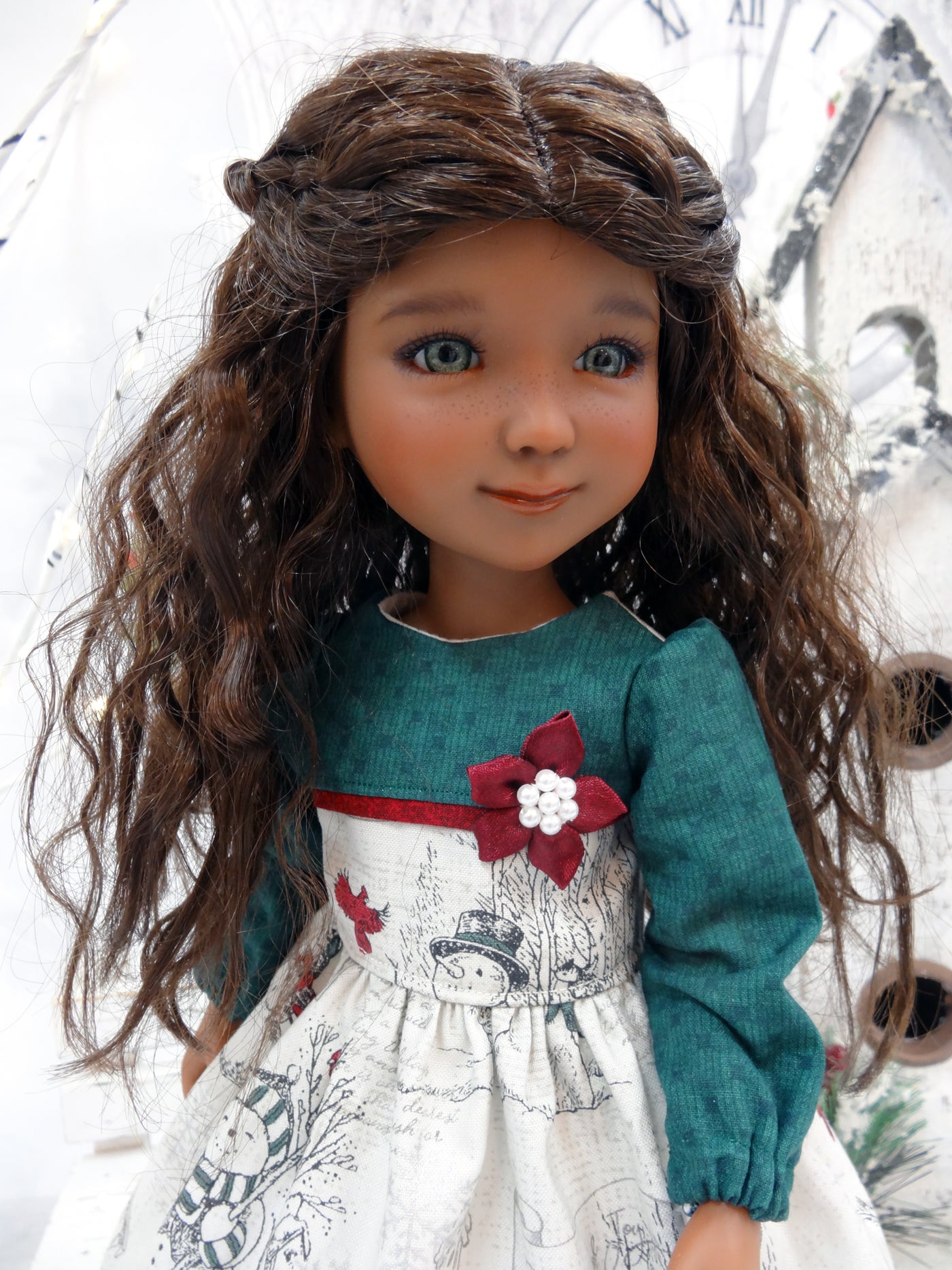 Forest Snowman - dress for Ruby Red Fashion Friends doll