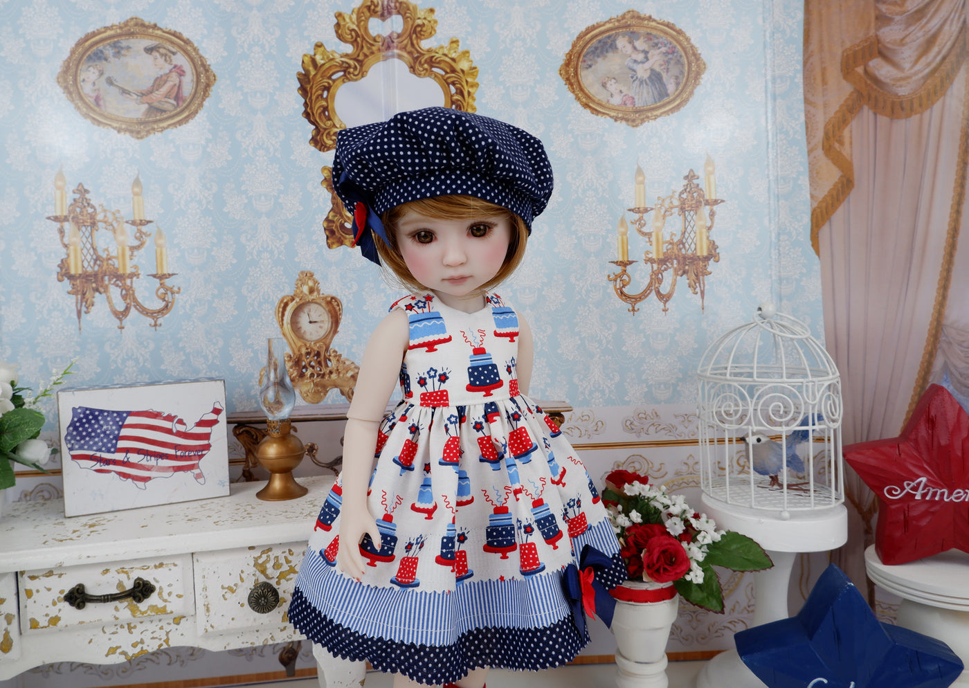 Freedom Cake - dress with boots for Ruby Red Fashion Friends doll