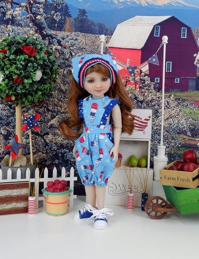 Freedom Cones - romper with shoes for Ruby Red Fashion Friends doll