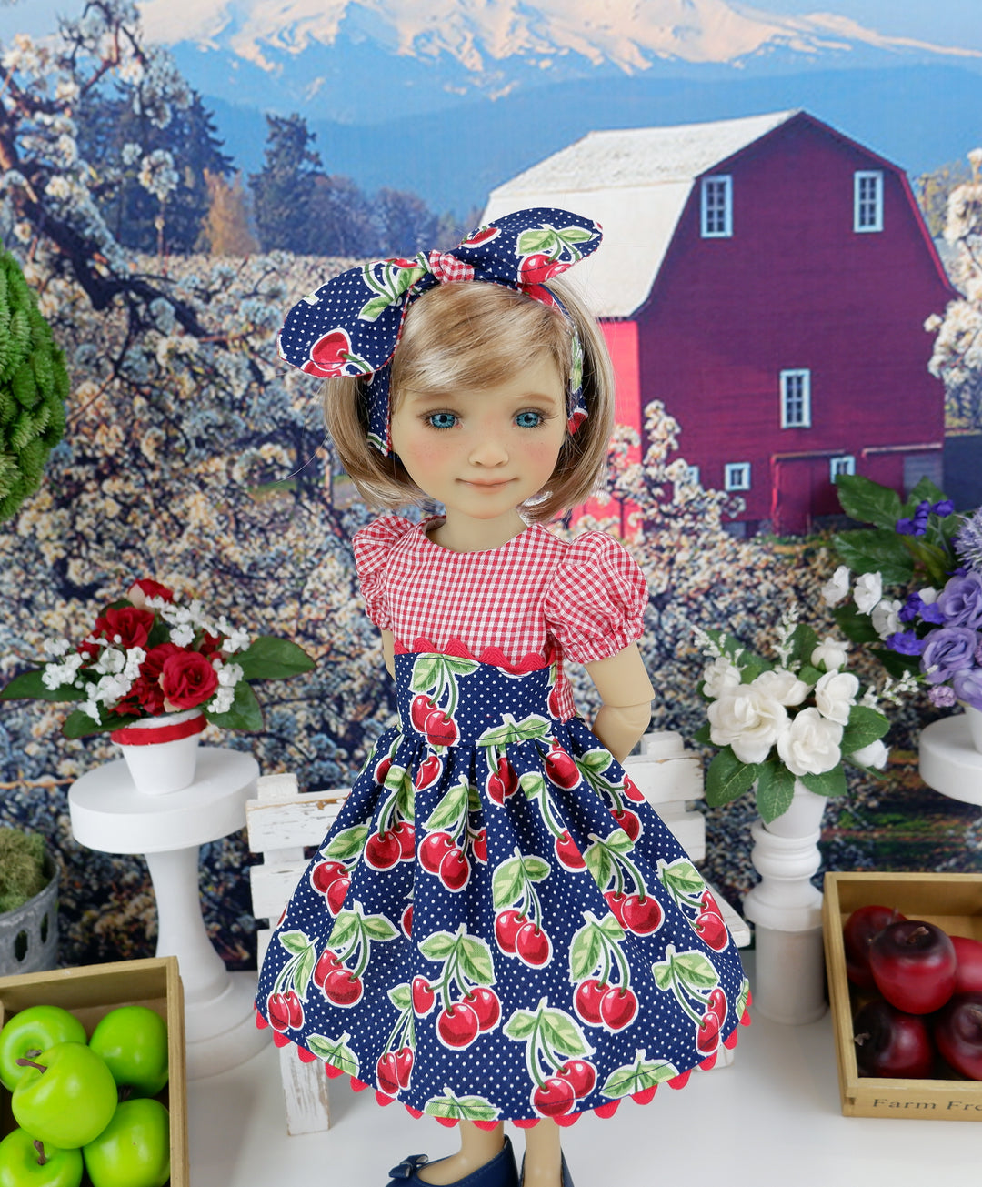 Fresh Cherries - dress and shoes for Ruby Red Fashion Friends doll