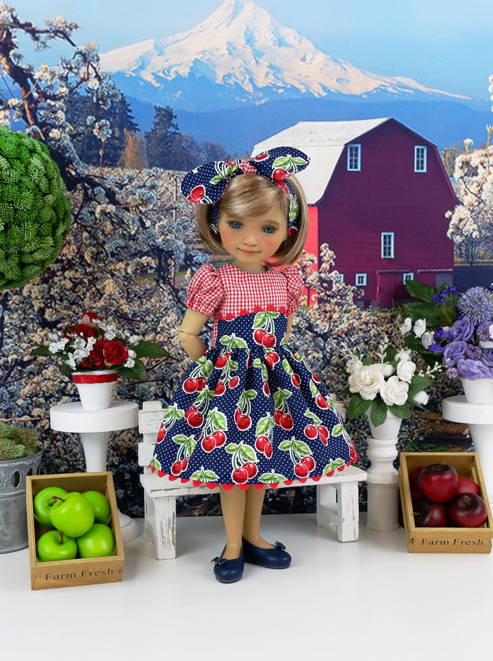Fresh Cherries - dress and shoes for Ruby Red Fashion Friends doll