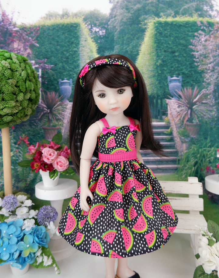 Fresh Watermelon - dress with shoes for Ruby Red Fashion Friends doll