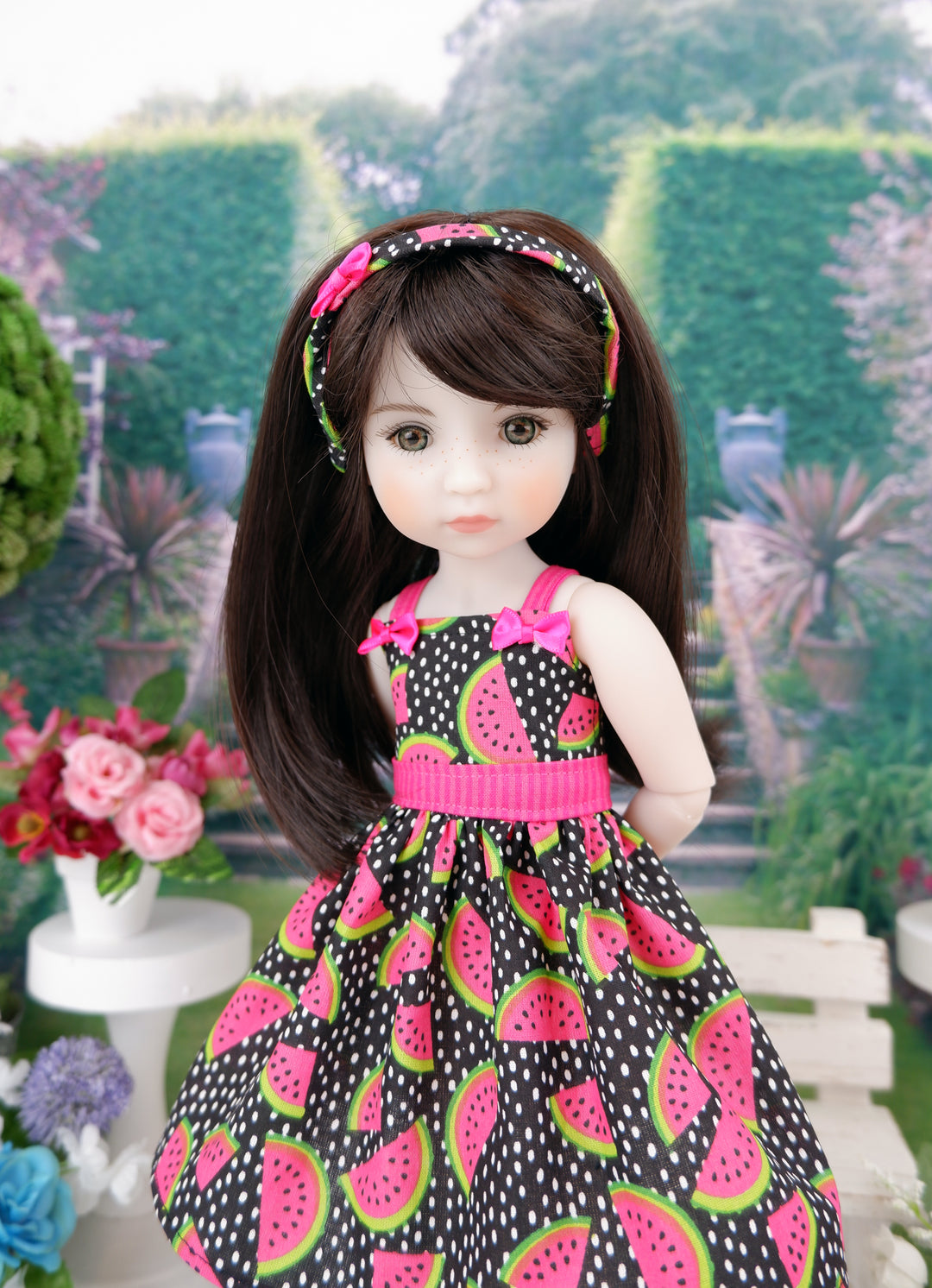 Fresh Watermelon - dress with shoes for Ruby Red Fashion Friends doll