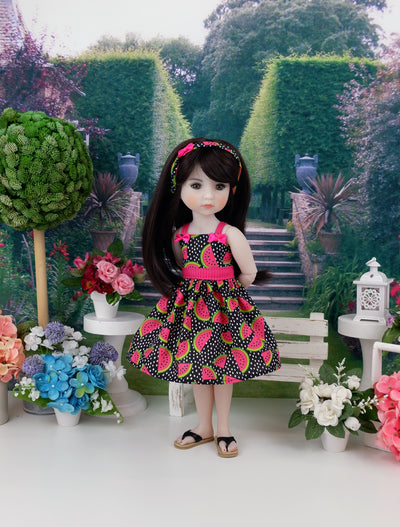 Fresh Watermelon - dress with shoes for Ruby Red Fashion Friends doll