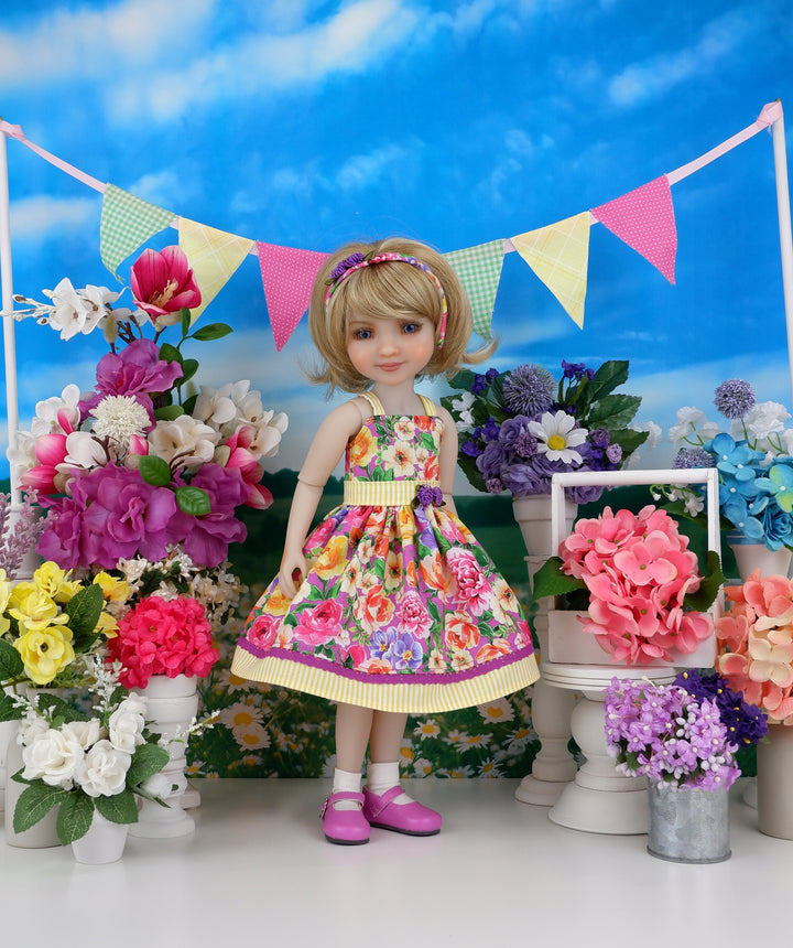 Garden in Bloom - dress with shoes for Ruby Red Fashion Friends doll