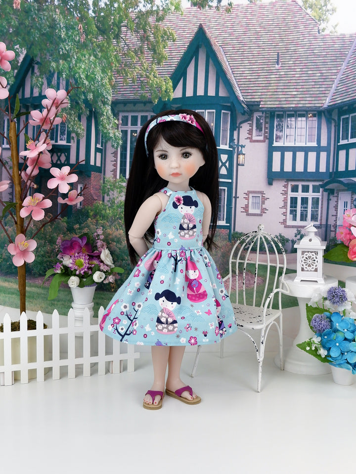 Geisha Girl - dress with shoes for Ruby Red Fashion Friends doll