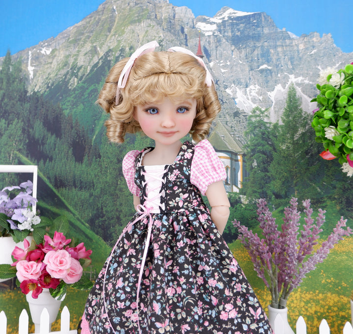 German Alps - dirndl style ensemble with shoes for Ruby Red Fashion Friends doll