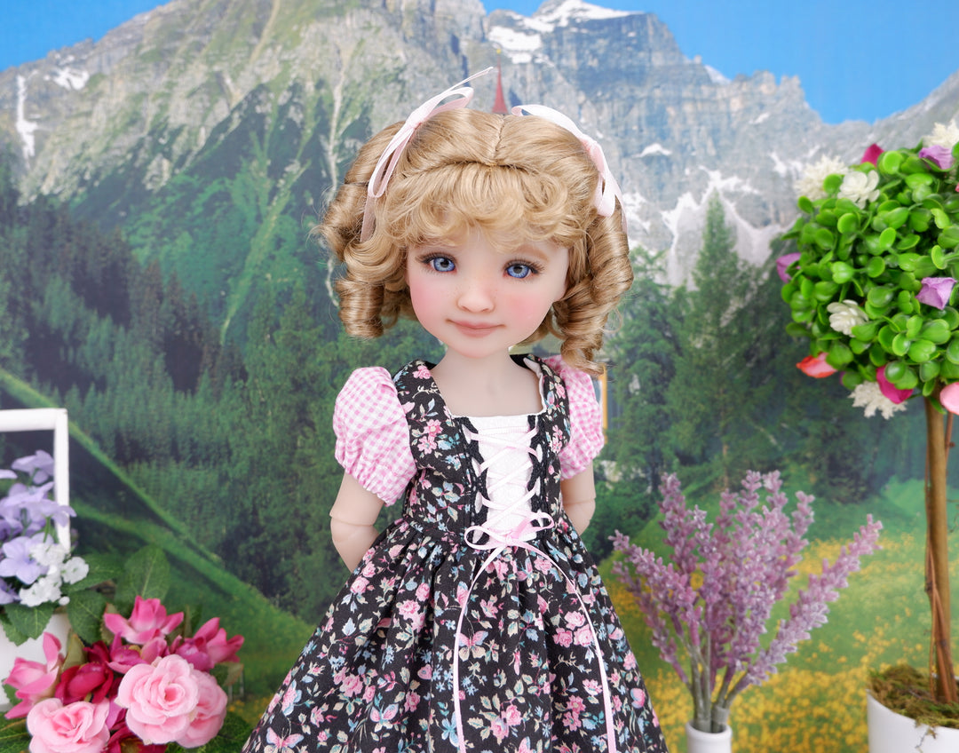 German Alps - dirndl style ensemble with shoes for Ruby Red Fashion Friends doll