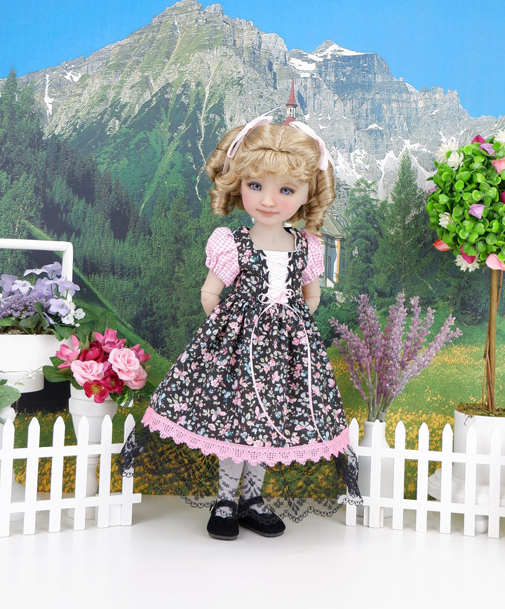 German Alps - dirndl style ensemble with shoes for Ruby Red Fashion Friends doll