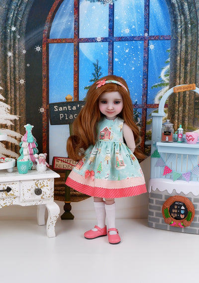 Gingerbread House - dress with shoes for Ruby Red Fashion Friends doll