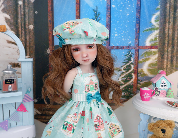 Gingerbread Row - dress with shoes for Ruby Red Fashion Friends doll