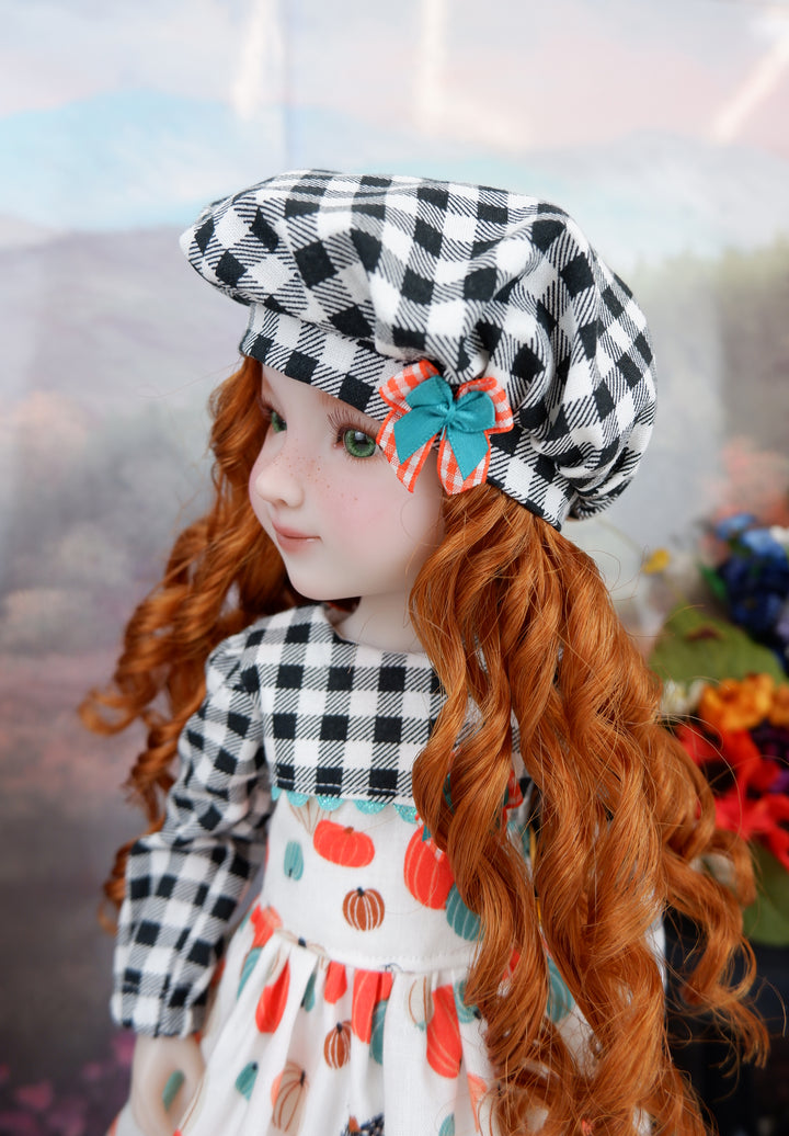 Gingham Pumpkin - dress and shoes for Ruby Red Fashion Friends doll