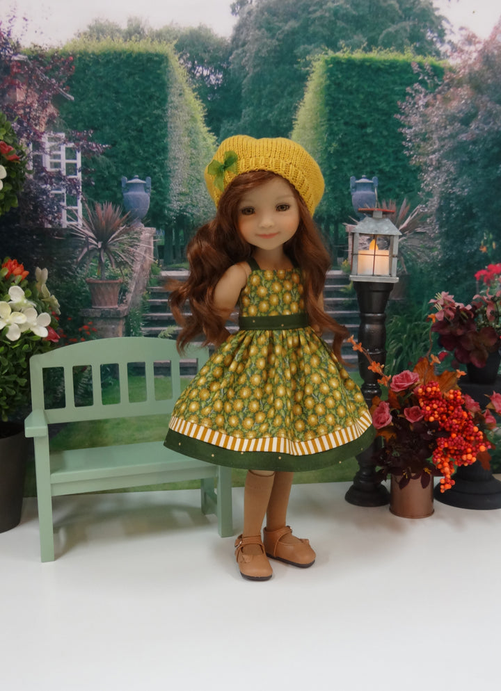 Golden Autumn Mum - dress & sweater for Ruby Red Fashion Friends doll