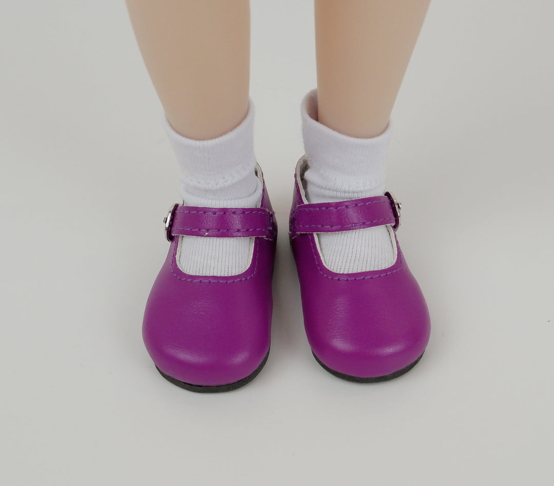 FACTORY SECONDS Simple Mary Jane Shoes - Grape