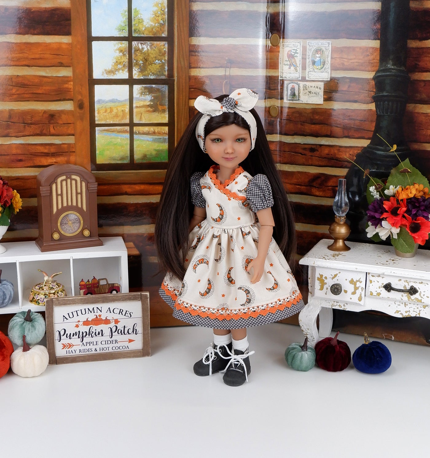 Harvest Moon - dress with boots for Ruby Red Fashion Friends doll