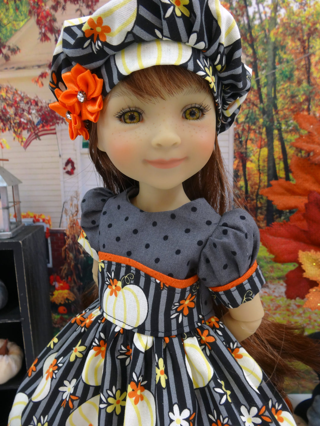 Harvest Pumpkin - dress for Ruby Red Fashion Friends doll