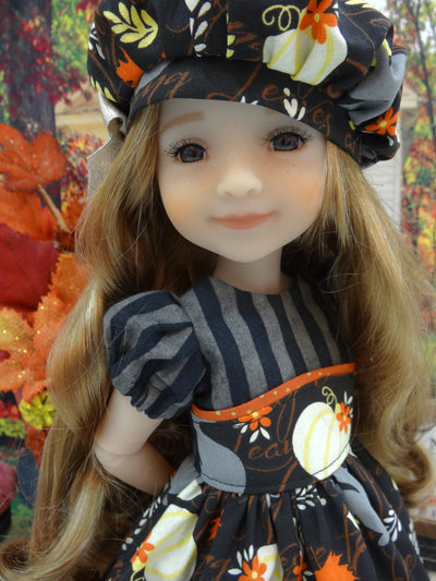 Harvest Squirrel - dress for Ruby Red Fashion Friends doll