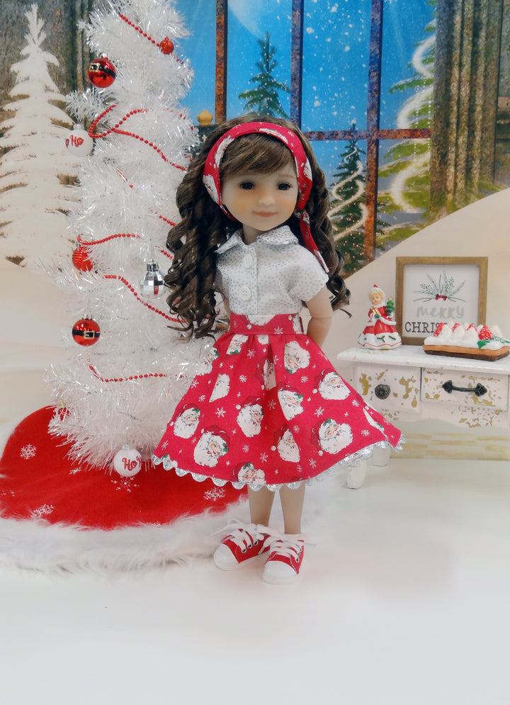 Ho Ho Ho - blouse & skirt for Ruby Red Fashion Friends doll