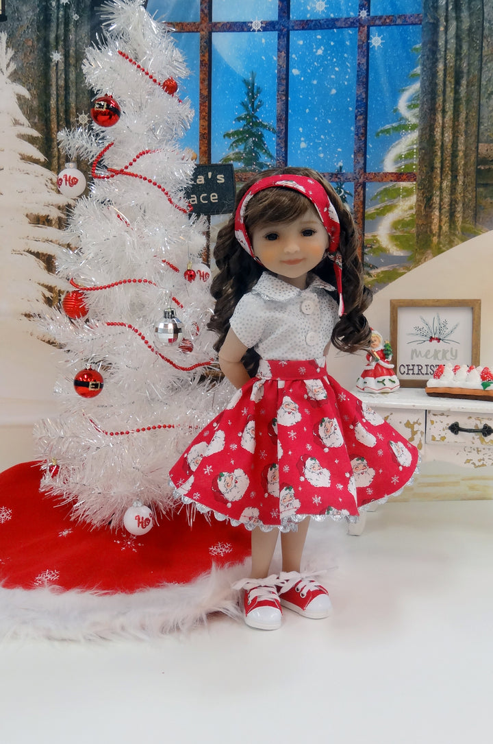 Ho Ho Ho - blouse & skirt for Ruby Red Fashion Friends doll