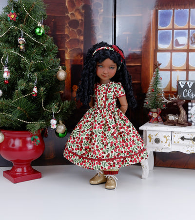 Holiday Berries - Victorian dress & boots for Ruby Red Fashion Friends doll