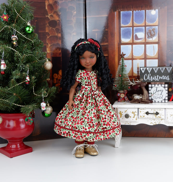 Holiday Berries - Victorian dress & boots for Ruby Red Fashion Friends doll