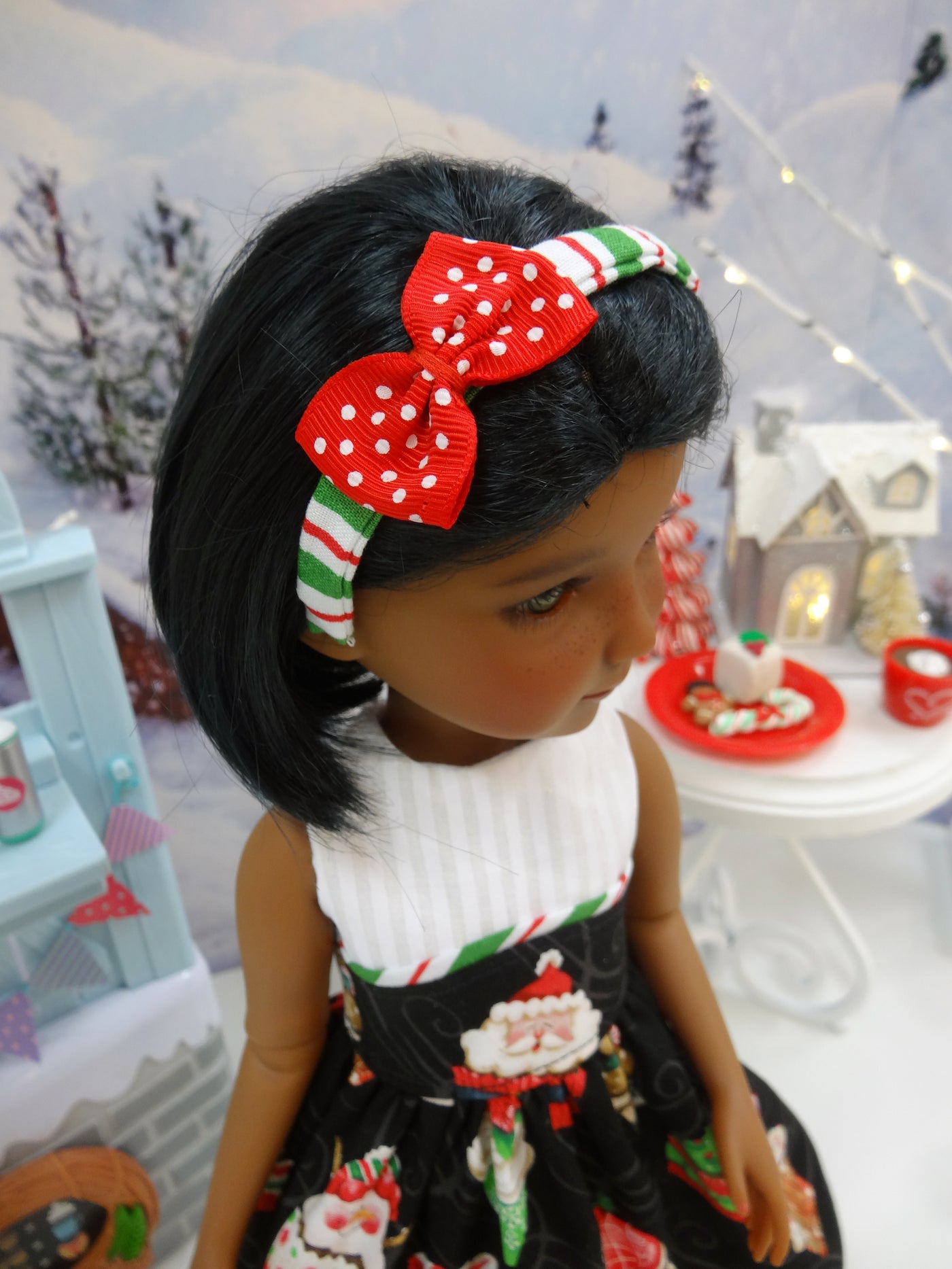 Holiday Cupcakes - dress with shoes for Ruby Red Fashion Friends doll