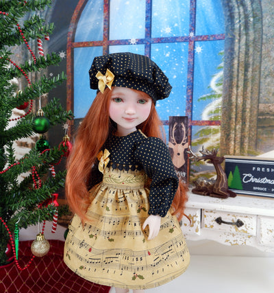Holiday Tune - dress with shoes for Ruby Red Fashion Friends doll
