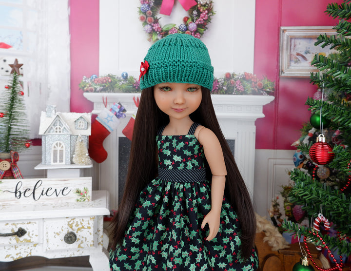 Holly Noel - dress and sweater set with shoes for Ruby Red Fashion Friends doll