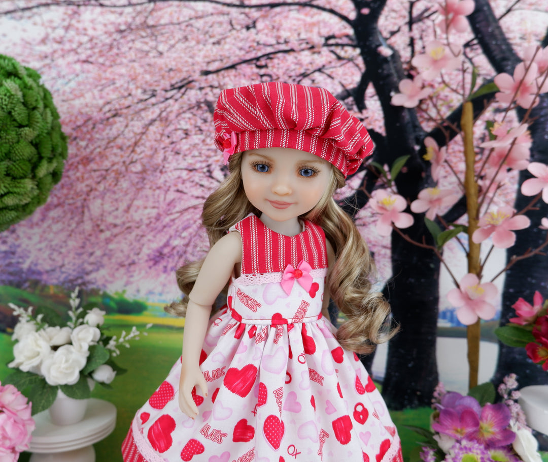 Hugs & Kisses - dress with shoes for Ruby Red Fashion Friends doll