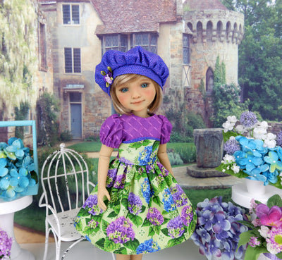 Hydrangea Garden - dress and shoes for Ruby Red Fashion Friends doll