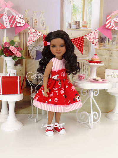 I Woof You - dress with shoes for Ruby Red Fashion Friends doll