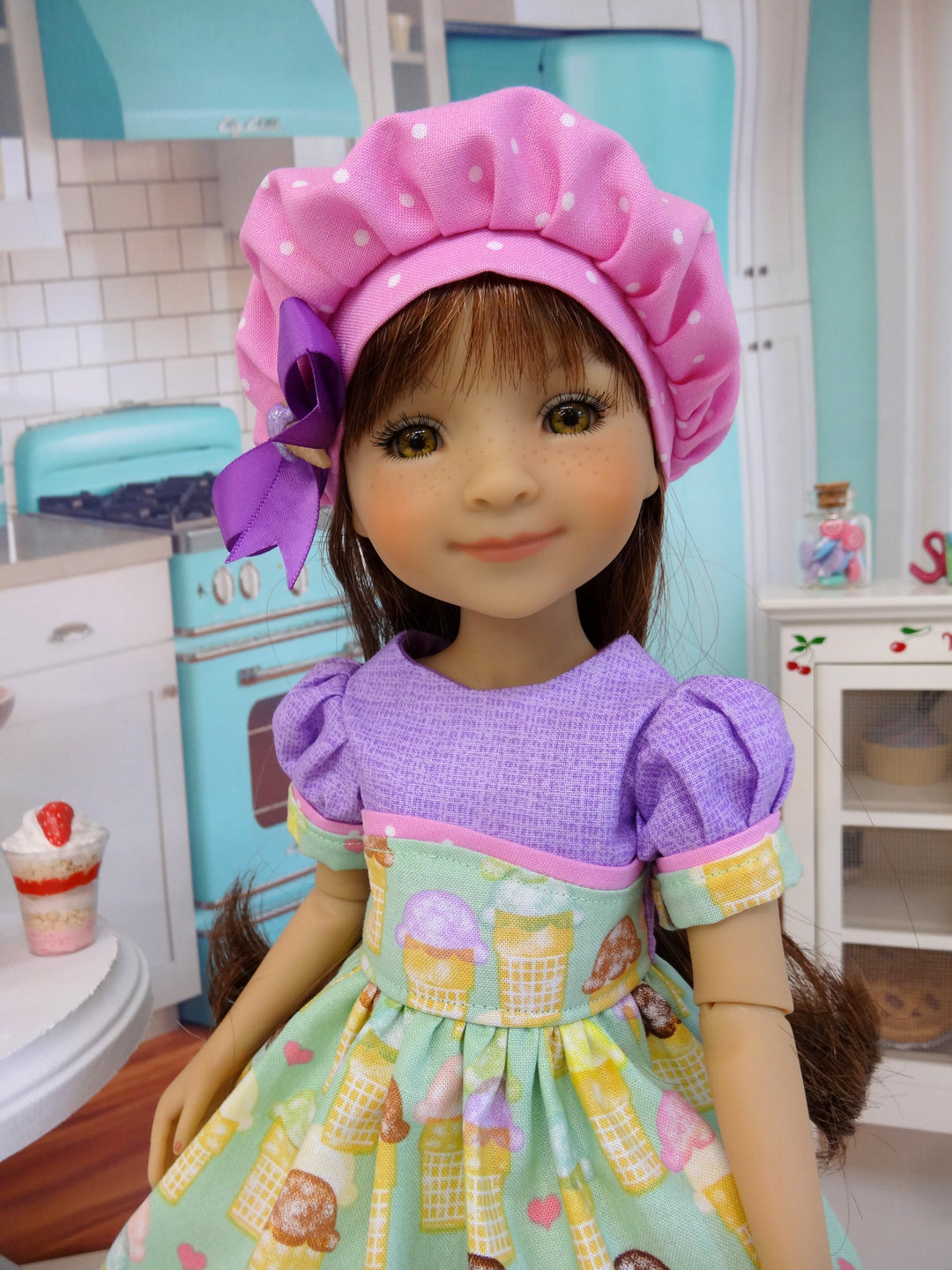 Ice Cream Cone - dress for Ruby Red Fashion Friends doll