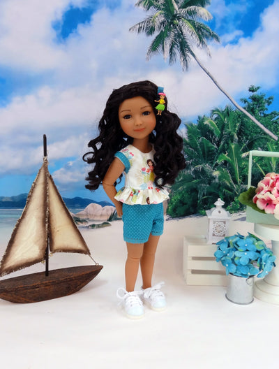 Island Girl - top & shorts for Ruby Red Fashion Friends doll