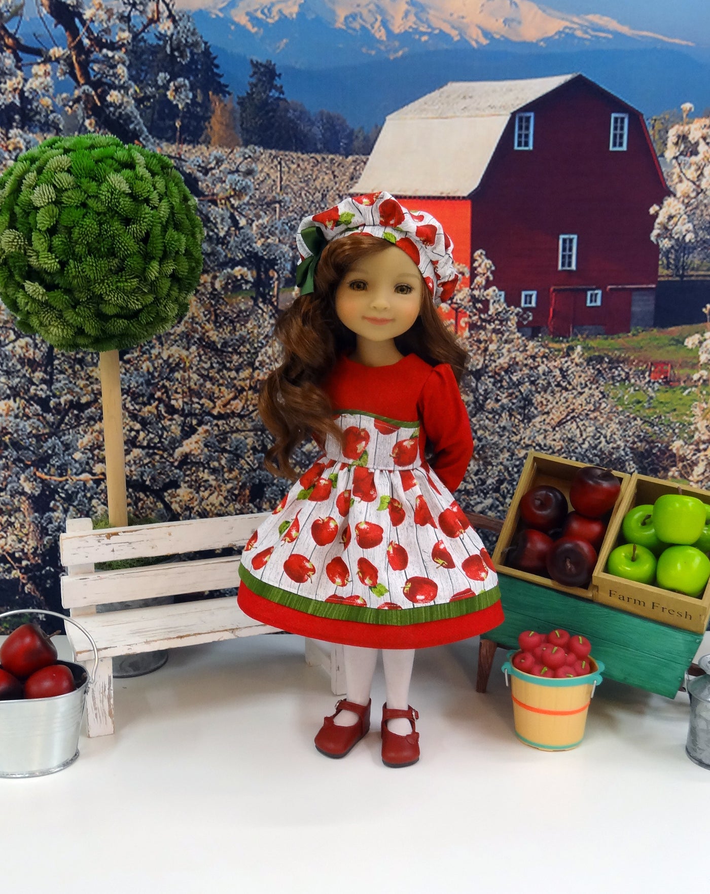 Janie Appleseed - dress for Ruby Red Fashion Friends doll