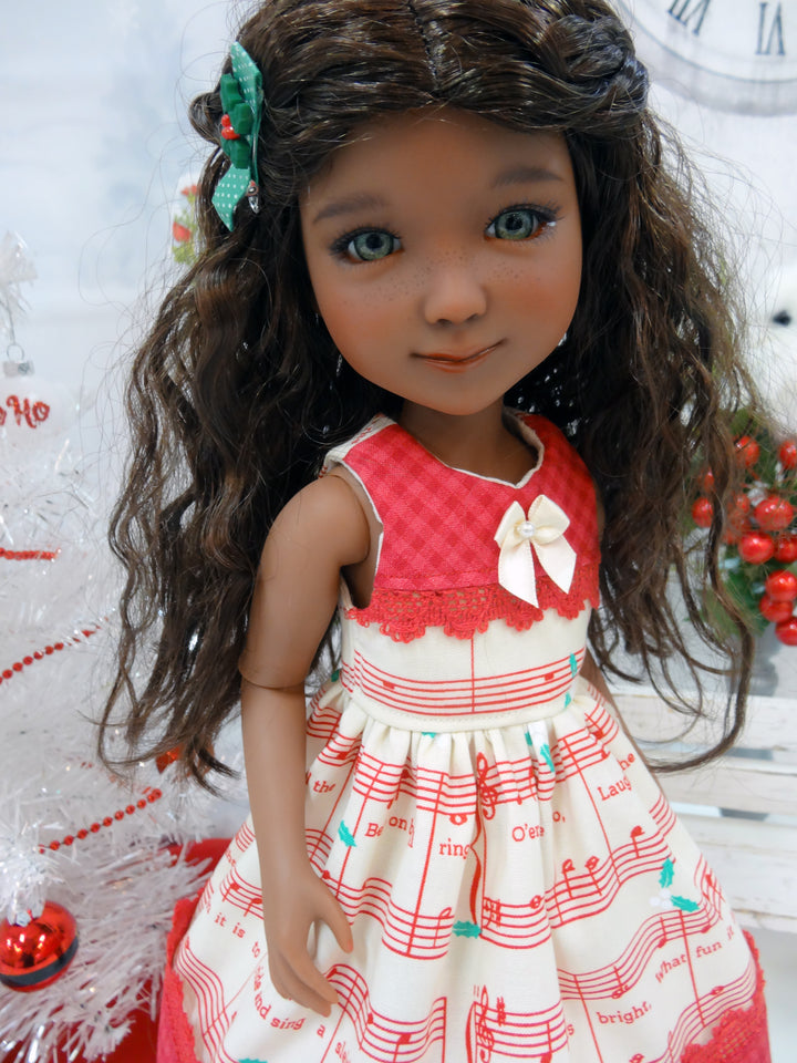 Jingle Bell Tune - dress for Ruby Red Fashion Friends doll