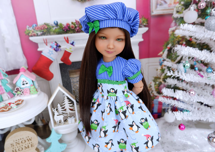 Jolly Penguins - dress and shoes for Ruby Red Fashion Friends doll