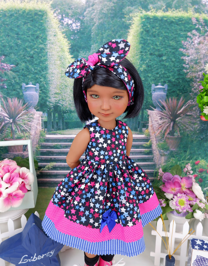 July Stars - dress with boots for Ruby Red Fashion Friends doll
